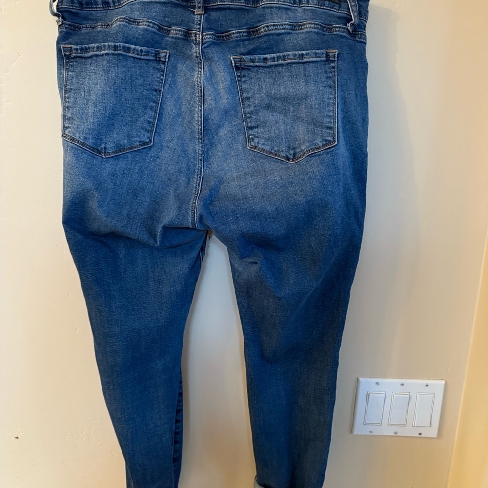 STS Blue Skinny Jeans with Stretch and Faded Details - Picture 2 of 4